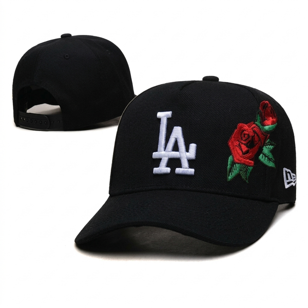 Los Angeles Dodgers Rose Embroidered Snapback Hat (New Era Style