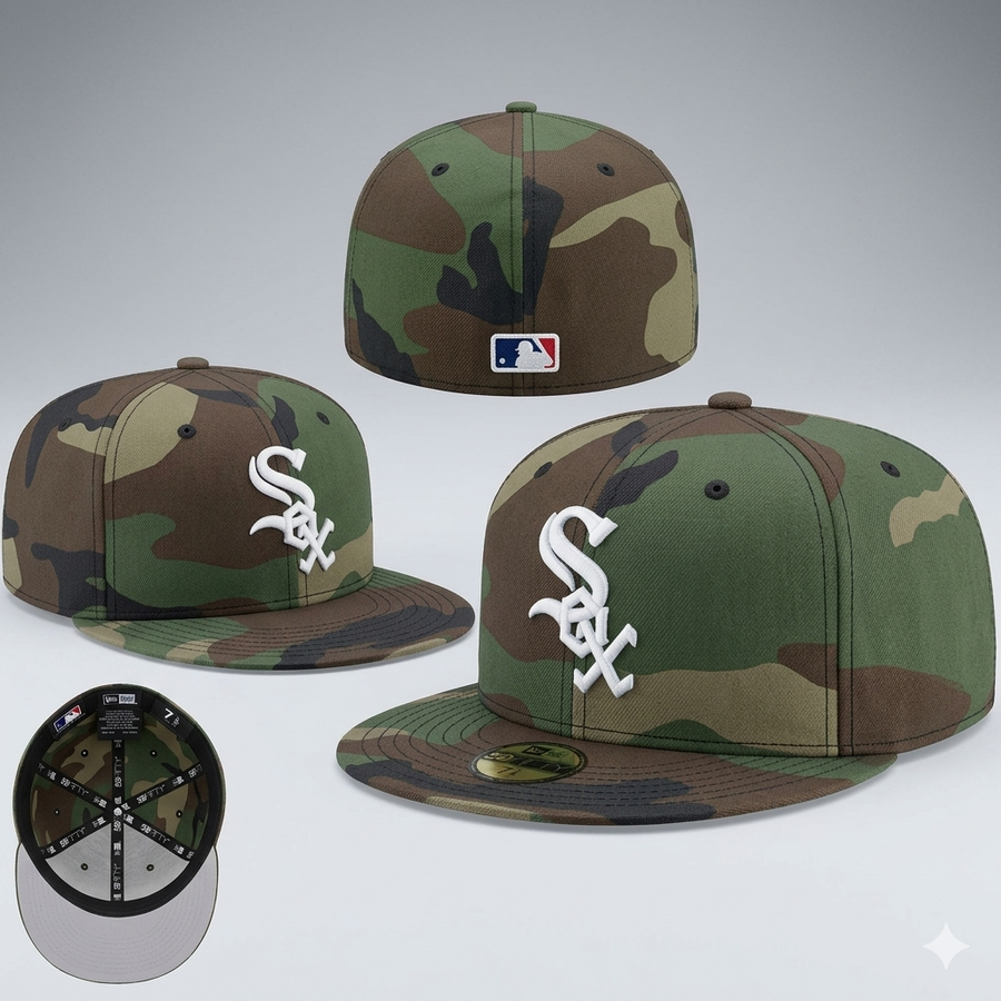 New Era 59FIFTY Chicago White Sox Woodland Camo Fitted Hat